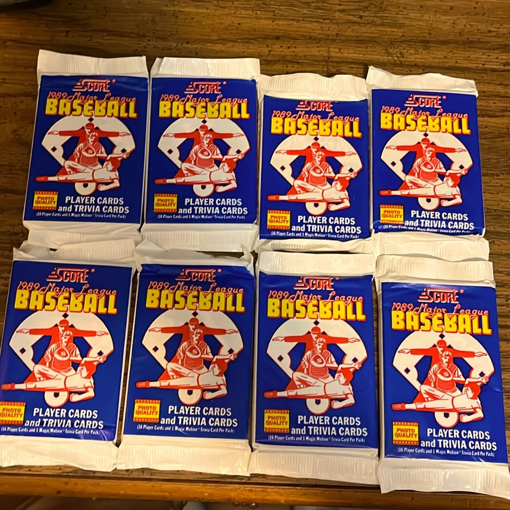 1989 score pack player and trivia card list (5 dollars per pack)